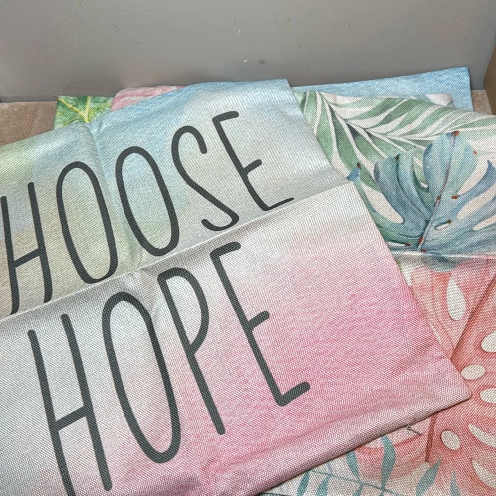 SET OF 4 PILLOW COVERS